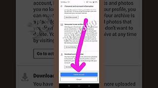 Facebook Account delete  How to deactivate facebook account deletefacebook facebook tech [upl. by Culhert30]