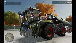 FS22  Claas Xerion 4200 Saddle Trac amp Kaweco Slurry Tankers  Elmcreek [upl. by Denman]