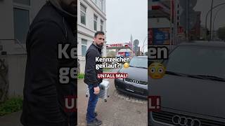 Nummernschild gesucht 👀 kfzgutachter kfzgutachten auto kfz audi unfall unfallschaden [upl. by Eladnek]