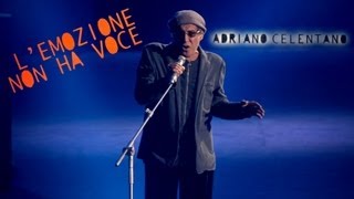 Adriano Celentano  Lemozione non ha voce LIVE 2012 [upl. by Carilyn]