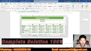 Excel Module 5 SAM Project A Narbonne Suites  Excel Module 5 SAM Project 1a [upl. by Laverne]