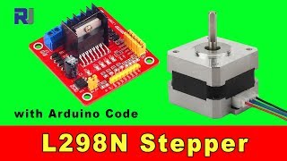 Using L298N Stepper Motor Driver To control 4 wires stepper motor [upl. by Nahshun361]