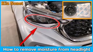 Kia sonet headlight moisture problem  how to kia cars headlight problem fixed [upl. by Gabi]