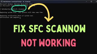 How to Fix SFC Scannow Not Working in Windows 11 [upl. by Shaefer]