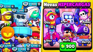 ZERANDO TODAS as NOVAS HIPERCARGAS do BRAWL STARS [upl. by Eleaffar247]