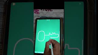 How To Draw A key from O  🔑🔑key drawing Easy  step by step shorts drawing key trending easy [upl. by Ayouqes705]