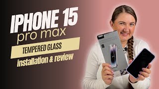 iPhone 15 Pro Max ESR Armorite Installation Guide Tempered Glass [upl. by Ryon]