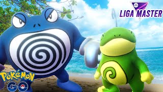 50 CON DOBLE POLI EN MASTER LEAGUE ¡POLIWRATH Y POLITOED NIVEL 50Pokémon Go PvP [upl. by Asinla]