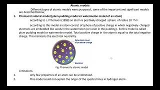 Part 2  Atomic Structure  Class11  Rurtherford atomic model [upl. by Anidene]