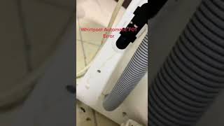 Whirlpool washing machine Error Code F01 [upl. by Eisso]