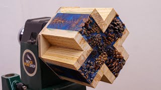 Woodturning  Pine Cone Waterfalls [upl. by Ainsworth657]