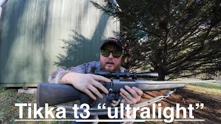 Lightweight APPALACHIAN MOUNTAIN rifle Tikka t3 “ultralight” 308 [upl. by Eronel568]