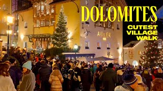 Ortisei Cutest Village in Dolomites Italy Walking Tour  4K [upl. by Hennie627]