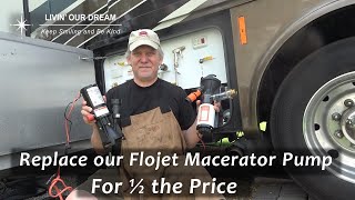 We Replaced our FloJet RV Macerator Pump for 12 the price [upl. by Thurnau]