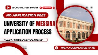 HOW TO APPLY UNIVERSITY OF MESSINA ITALY  NO APPLICATION FEE  FULLY FUNDED SCHOLARSHIP  MESSINA [upl. by Ivory497]