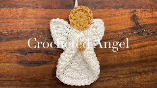 Crochet Angel Ornament for Christmas Tree 👼 20Minute StepbyStep Tutorial ⭐ Hæklet Jule Engel 🧶 [upl. by Asira]