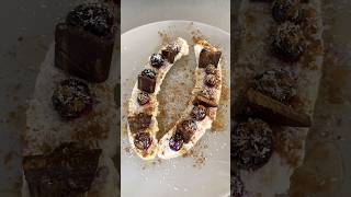 Einfacher Bananensplit 🍌🥥 schnellerezepte nachtisch [upl. by Maje]