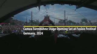 Fusion Festival 2024 Camea Techno DJ set Turmbühne Stage opening [upl. by Naima]