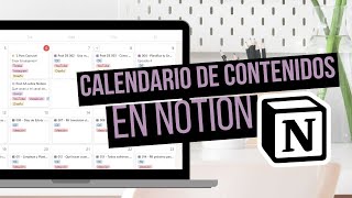 Cómo crear un Calendario de Contenido para Redes Sociales con Notion  Anngi Avila [upl. by Cindra]