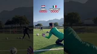 WHO DID IT BEST❓👀 goalkeeper goalkeepertraining [upl. by Barboza]