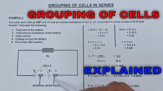 Grouping of cells  Series amp Parallel explained [upl. by Bilac311]