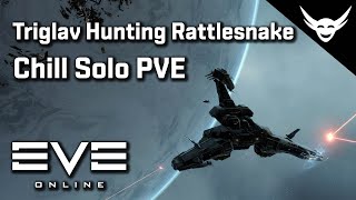 EVE Online  Chill Triglavian Hunting in Solo Rattlesnake [upl. by Kcirdor]