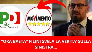 “ORA BASTA” FILINI SVELA LA VERITA’ SULLA SINISTRA… [upl. by Capps90]