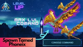 Tamed Phoenix Spawn Command  Ark Survival Ascended [upl. by Aneerhs]