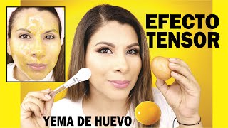 MASCARILLA DE YEMA DE HUEVO EFECTO TENSOR [upl. by Sabu]