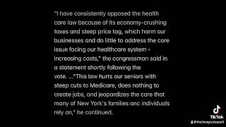 GOP Rep voted AGAINST Obamacare now NEEDS it 🤡🐆🐆🐆 [upl. by Rahel514]