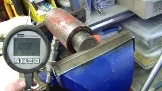 Whats the clamping force of a vise Hack a hydraulic cylinder to find out [upl. by Annayek]