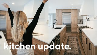 White Oak and White Kitchen Update  Harris at Home [upl. by Africah]