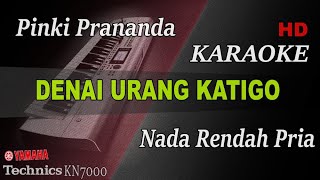 DENAI URANG KATIGO  PINKI PRANANDA  NADA RENDAH PRIA   KARAOKE [upl. by Nahsar]