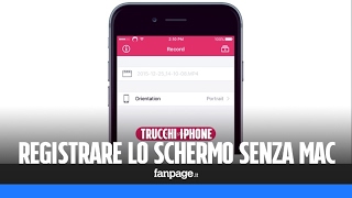 Registrare lo schermo di iPhone e iPad direttamente dal dispositivo e senza computer [upl. by Eednil]