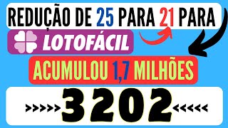 DICAS E PALPITES PARA LOTOFÁCIL 3202 [upl. by Ehcnalb517]