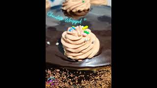 Chocolate Whipped Cream  Chocolate whipped cream frosting  How to make whip cream icing shorts [upl. by Bolten]