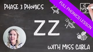 ZZ zz sound  Phase 3 Phonics  Read and Write zz words  How to Read double letters Full Lesson [upl. by Locke]