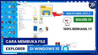 Cara Membuka File Explorer Di Laptop Atau PC Windows 10 [upl. by Anilac]