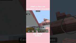 🔨 Construyendo con escaleras en Minecraft 😑 minecraftsurvivalseries minecraftasmr [upl. by Alyak]