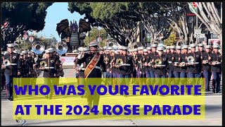 THE MARCHING BANDS AT THE 2024 ROSE PARADE roseparade marchingband newyear2024 [upl. by Annissa]