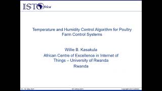 Temperature and Humidity Control Algorithm for Poultry Farm Control Systems [upl. by Spindell618]