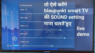 blaupunkt smart tv sound setting for better performance while playing music to check the difference [upl. by Mayne594]