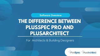 The difference between PlusSpec Pro vs PlusArchitect [upl. by Izawa]