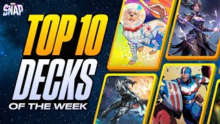 TOP 10 BEST DECKS IN MARVEL SNAP  Weekly Marvel Snap Meta Report 104 [upl. by Nirej]