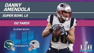 Danny Amendola Puts on a Clinic with 152 REC Yards  Eagles vs Patriots  Super Bowl Highlights [upl. by Nythsa]