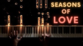 Seasons of Love from quotRentquot − Piano Cover  Sheet Music [upl. by Tarsus597]