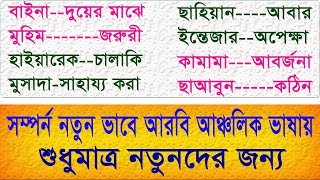 সম্পর্ন নতুন আরবি বাক্য  Arabic to Bangla learning  Lets Arabic  Speaking Bengali to Arabia [upl. by Ayaj330]