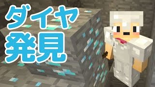 【マインクラフト】3 ブランチマイニングでダイヤ発見！ [upl. by Sherburn]