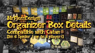 Organizer Box Details compatible with Catan® up to 6 players [upl. by Jacobine]