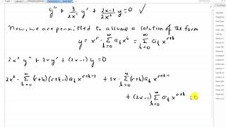 Method of Frobenius pt 2 [upl. by Atalie4]